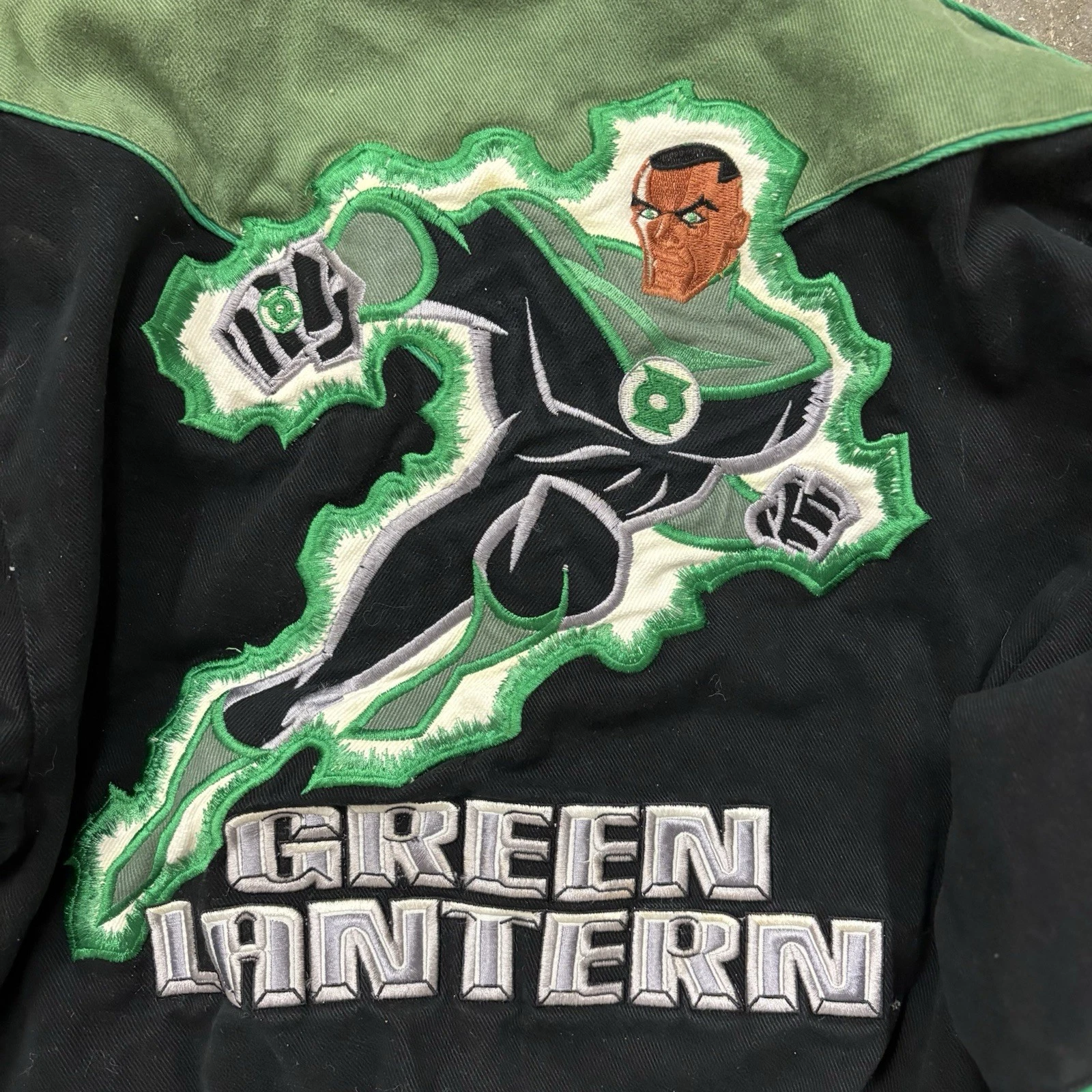 Green Lantern (DC Comics) Michigan Speedway Jeff Hamilton Vintage Jacket
