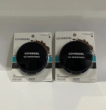 Covergirl CG Smoothers Pressed Powder 9.3g New 2PK --725 Translucent Tawny