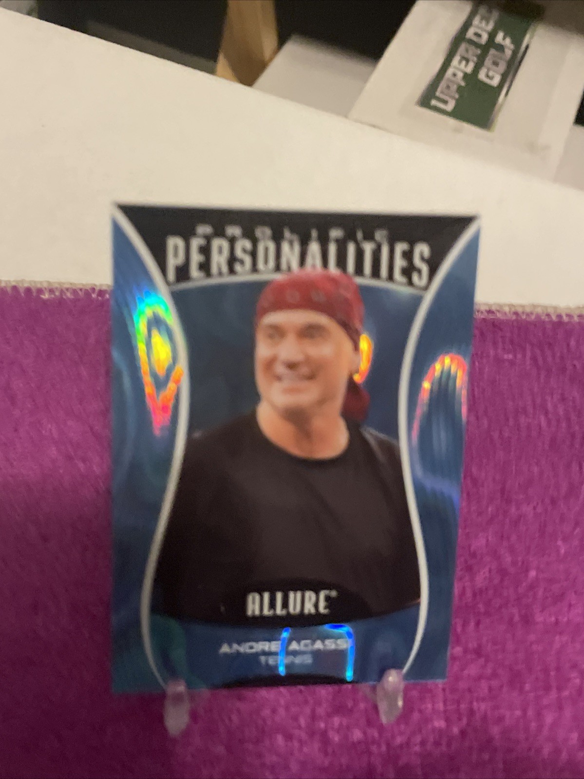 2025 UD ALLURE SE PROLIFIC PERSONALITIES ANDRE AGASSI #PP-2 MOLTEN BLUE SP#/99