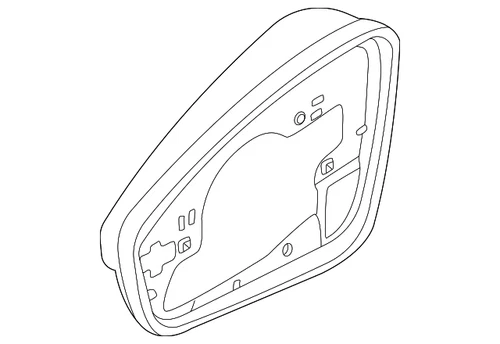 Genuine Volkswagen Glass Frame 11B-857-601-4PK