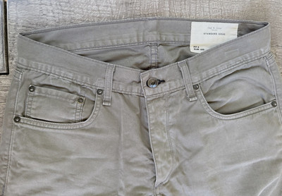 rag & bone Standard Issue Fit 2 Slim Leg Distressed Gray Jeans Pants Men's - 31