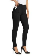 Women's Yoga Dress Pants Slim Fit Stretch Leggings Office Business Casual 30" L