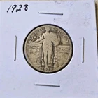 1928 Standing Liberty Quarter Silver 25C US Coin Circulated Uncertified