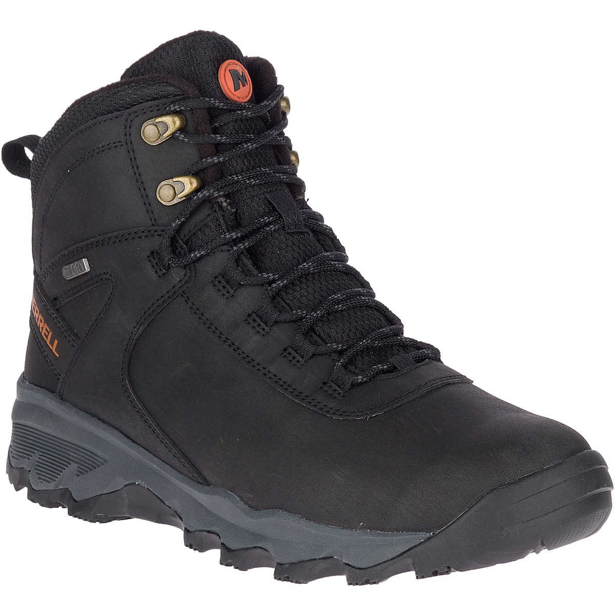 Merrell Scarpe Uomo Vego Mid Pelle Impermeabile Scarpone da Escursionismo Nero Taglia 10 5