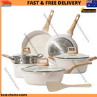 7Pcs Aluminum Alloy Pots and Pans Set Non Stick Dishwasher safe PFAS/PFOA Free