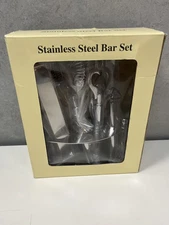 Stainless Steel Bar Set With All The Tools For Entertaining