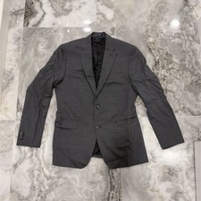 Loro Piana Men s Suit Jacket. Gray Wool. Two-Button. Notch Lapel. Regular.