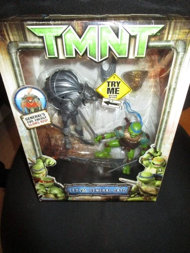 NEW TMNT LEO VS GENERAL GATO TEENAGE MUTANT NINJA TURTLES LIGHT UPS