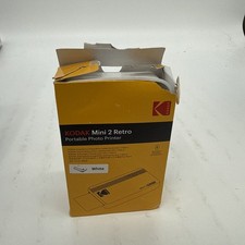 Kodak Mini 2 Retro P210R White Wireless Portable Photo Printer 2.1x3.4 Inch