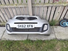 2012 KIA PICANTO 1 FRONT BUMPER IN SILVER COLOUR. 