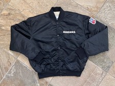 Vintage Los Angeles Raiders Starter Satin Football Jacket, Size XL