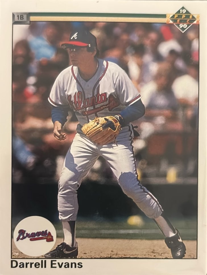 1990 Upper Deck #143a Darrell Evans