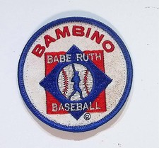 Vintage Bambino Babe Ruth Baseball Patch Embroidered Collectible Sports