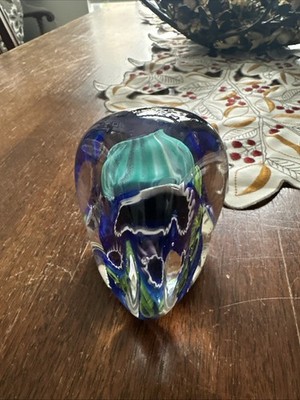 Henry Vitra Glass Paperweight  Coral  Signed and Numbered