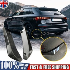 2x Rear Spats Bumper Lip Diffuser Splitter Canard Spoiler Gloss Black Universal