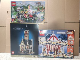Lego Fairground Collection Lot - 10196, 10244, 10247, 10257, 10261, 10273, 10303