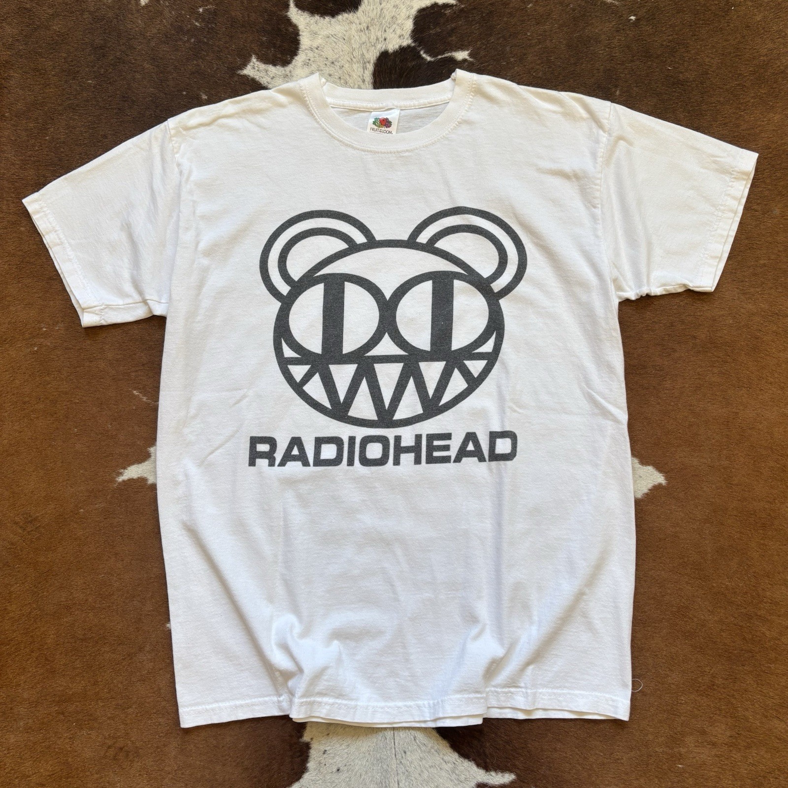 Y2K Radiohead Bear T-Shirt Band Tee Mens Size M