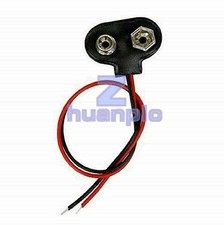 10PC 9V Battery Connector Snap Clip Wire Connector Lead Holder T Type