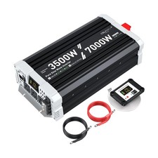 3500 watt Pure sine Wave Inverter, 24V DC to 110V AC Power Inverter, with 3 A...