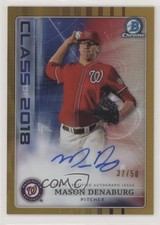 2018 Bowman Draft Class of Gold Refractor 37/50 Mason Denaburg #C18A-MD Auto 0c6
