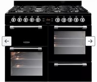 Leisure CK100G232K Cookmaster 100cm 7-Burner Gas Range Cooker Black