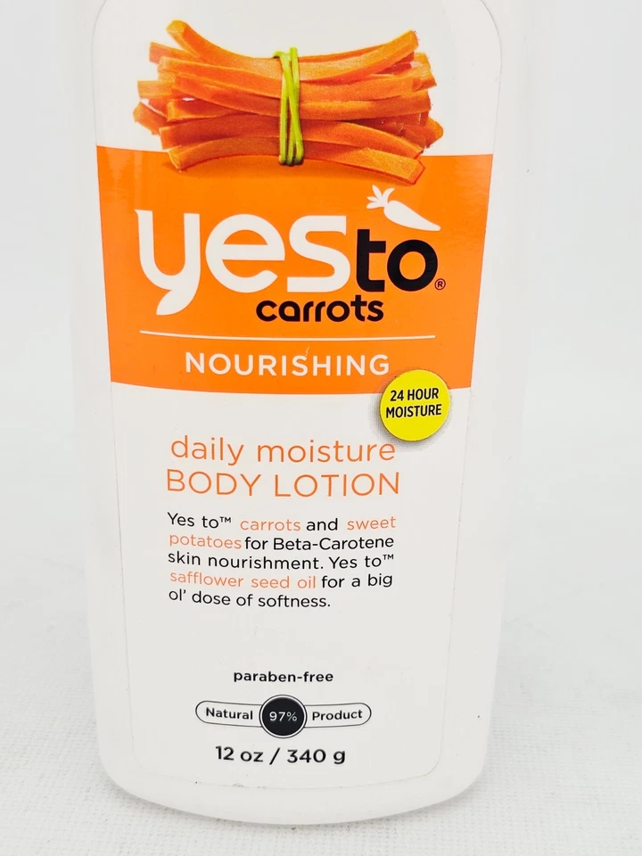 Loción corporal hidratante diaria nutritiva Yes to Carrots 12 OZ bomba enorme Foto 2 de 4