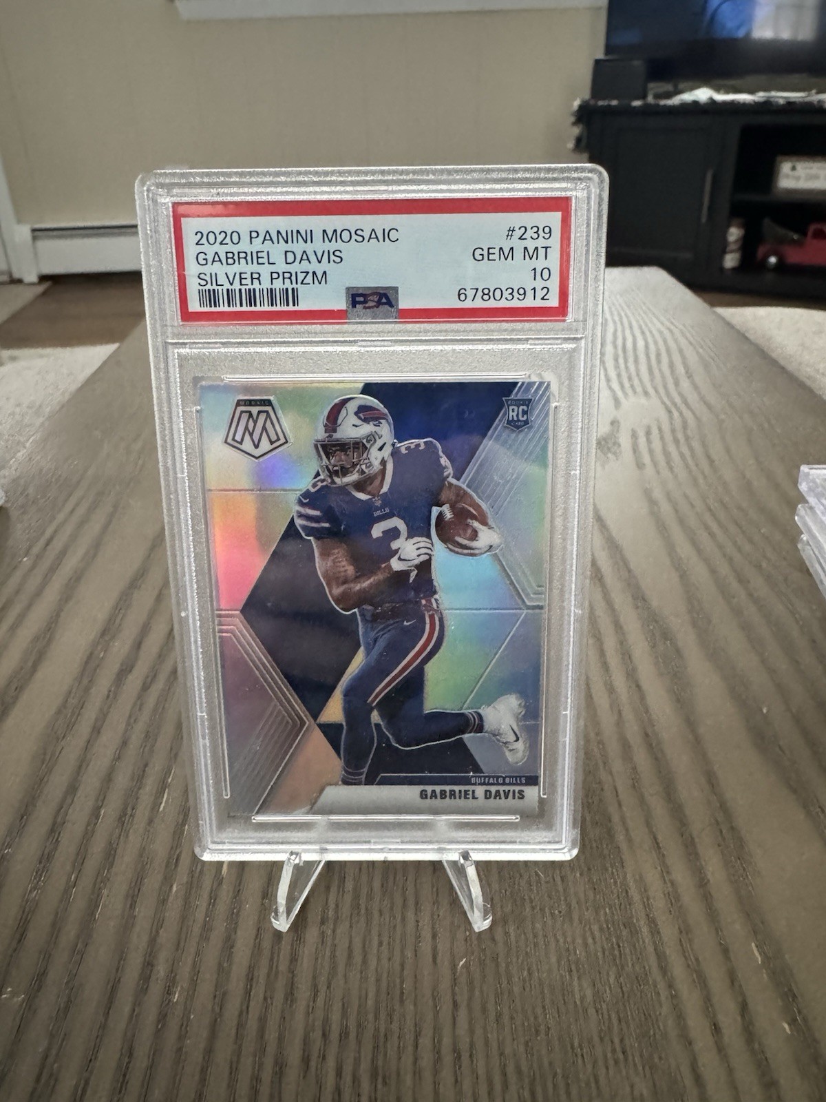 2020 Panini Mosaic - Rookies Gabriel Davis #239 Silver Prizm (RC)