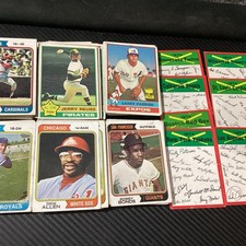180x 1974-1976 Topps Baseball Set Builder Cards Lot All-Star HOF Team Traded VG
