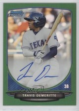 2013 Bowman Draft Green Refractor 39/75 Travis Demeritte #BCA-TD Auto 0o3x
