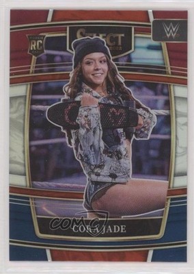 2022 Panini Select WWE Concourse Red & Blue Prizm Cora Jade #65 Rookie RC 04o2