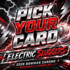 2026 Bowman Chrome Electric Sluggers Insert Pick Your Card MLB Baseball Singles