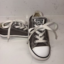 Converse All Star low top Size 9 Infants Toddler Gray Sneakers