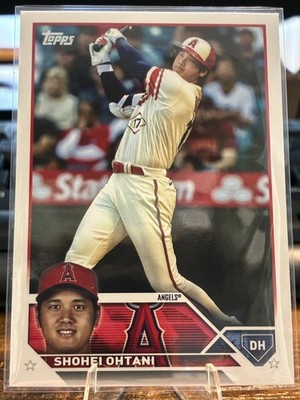 2023 Topps Baseball Card Shohei Ohtani Los Angeles Angels #600