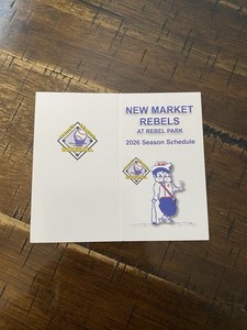 New Market Rebels 2026 Valley Summer Collegiate League Pocket Schedule 
