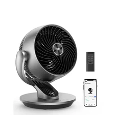 9 In. Smart Desk Fan for Circulation, 120° Vertical, 90° Oscillating Fan W/ Remo