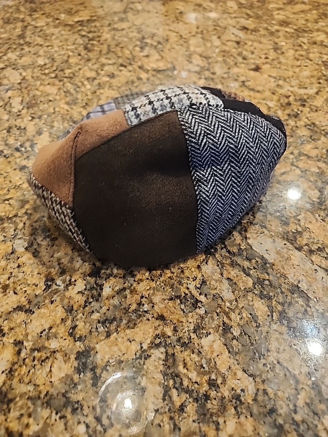 Guinness Patchwork Scully Cap Wool Blend Hat Iris… - image 4