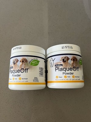 ProDen PlaqueOff Powder Dogs & Cats Dental Hygiene 4.4oz. (125g) x 2-Pack (250g)