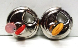 TWO SECURITY LOCKS, EXCELLENT CONDITION, KEYED SEPARATELY