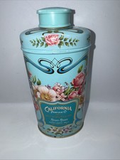 Avon California Perfume 1977 Anniversary Keepsake Roses Roses Talc Tin NEW
