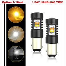 1157 Led Tail Brake Stop Reverse Parking Turn Signal Light Bulb Super White