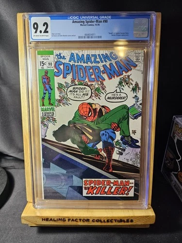 Amazing Spider-Man #90 CGC 9.2 NM- 1970 Marvel Comics - "Death" of Captain Stacy