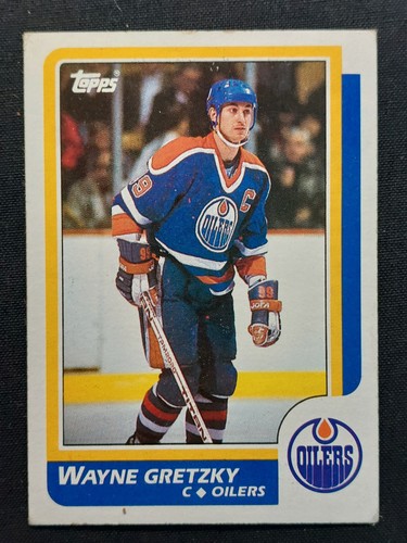 Wayne Gretzky #3 1986 Topps Stickers card