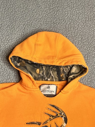 Legendary Whitetails Pullover Long sleeve Hoodie Orange Little Boys Size Medium - Picture 4 of 13