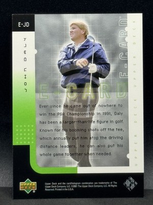 2001 Upper Deck John Daly #E-JD E-Card Insert