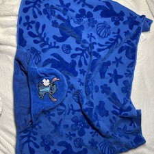 Great NEW Disney Stitch Character Hooded Towel 27in x 50 in,