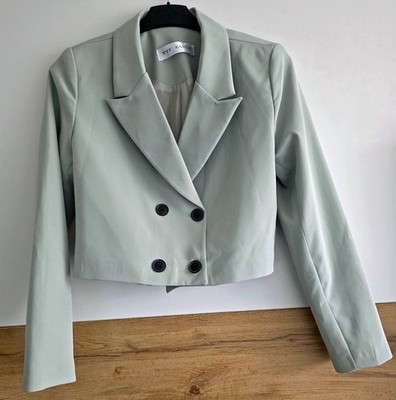  Elegant Damen Blazer-Jacket Gr.M festlich Grau Markanter Stil mit Attitude Neu