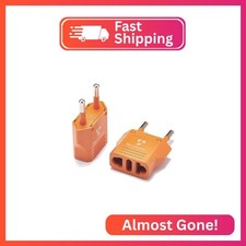 United States to Iceland Travel Power Adapter to Connect North American Electric
