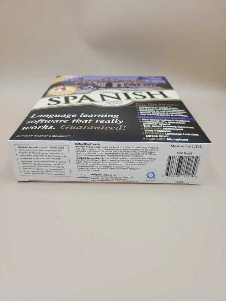 Transparent Language Learn SPANISH Now Version 8 PC/MAC w/ Mic (CDs NEW SEALED) - Image 4 of 4