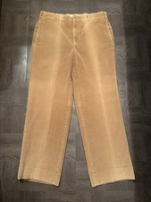 Brooks Brothers Men's Corduroy Pants W36 L30 Made In USA Beige  