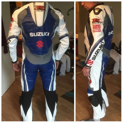 SUZUKI GSXR Motorrad Lederanzug Herren Motorrad Biker Lederjacke Hose - Bild 2 von 3